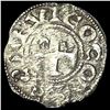 1100S Crusades France Anjou Silver Denier NEARLY UNCIRCULATED