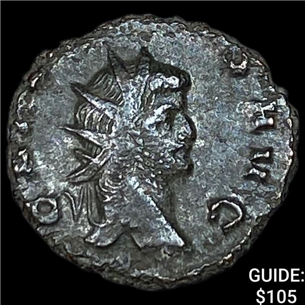 Roman Gallienus 253-268 AD BI Dbl Denarius CHOICE AU