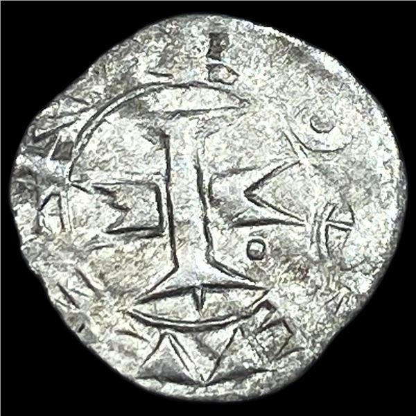 Crusades Bishops of Maguelone Silver Denar NEARLY UNCIRCULATED