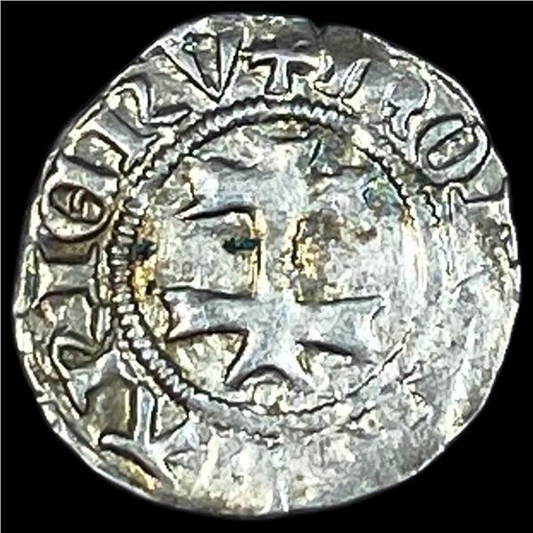 1382-1395 Hungary Mary Silver Denier CLOSELY UNCIRCULATED