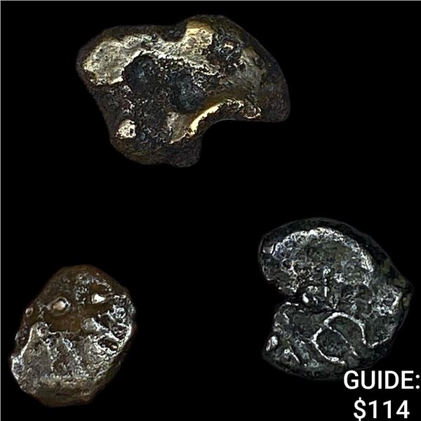 [3 Coins]Luke 21: 1-4 103-76 BC Widow's Mite NEARLY UNCIRCULATED