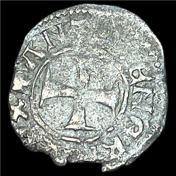 14th-15th Cent Venetian Republic Silver Tornesello NEARLY UNCIRCULATED