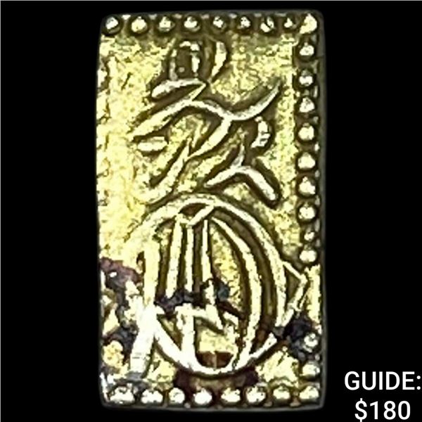 1832-1858 Japan Gold 2 Shu CLOSELY UNCIRCULATED