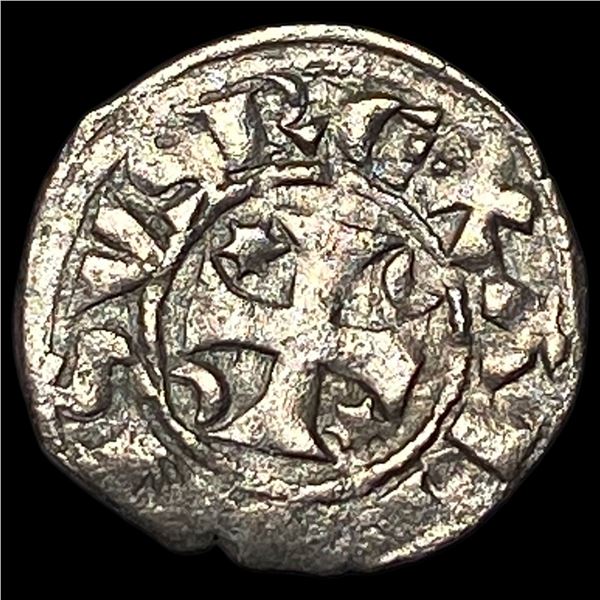 Portugal Alfonso III Silver Dinero NEARLY UNCIRCULATED