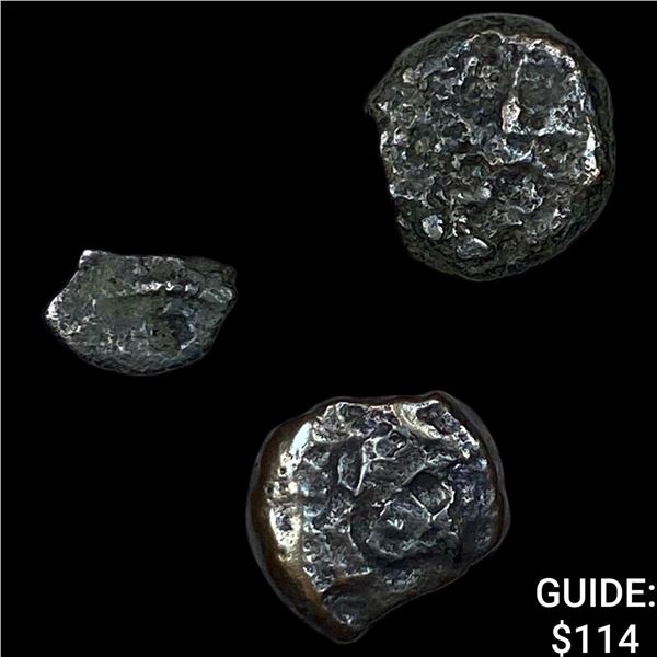 [3 Coins]Luke 21: 1-4 103-76 BC Widow's Mite NEARLY UNCIRCULATED