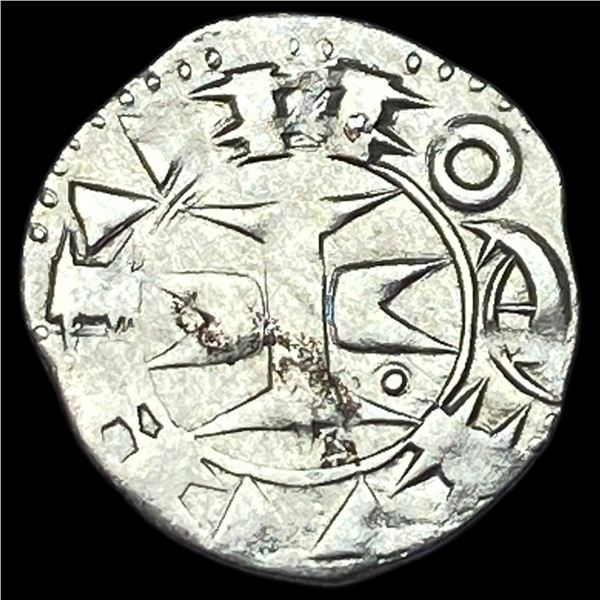 Crusades Bishops of Maguelone Silver Denar NEARLY UNCIRCULATED