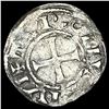 1150-1200 France Abbey of St Martin Silver Denier NEARLY UNCIRCULATED