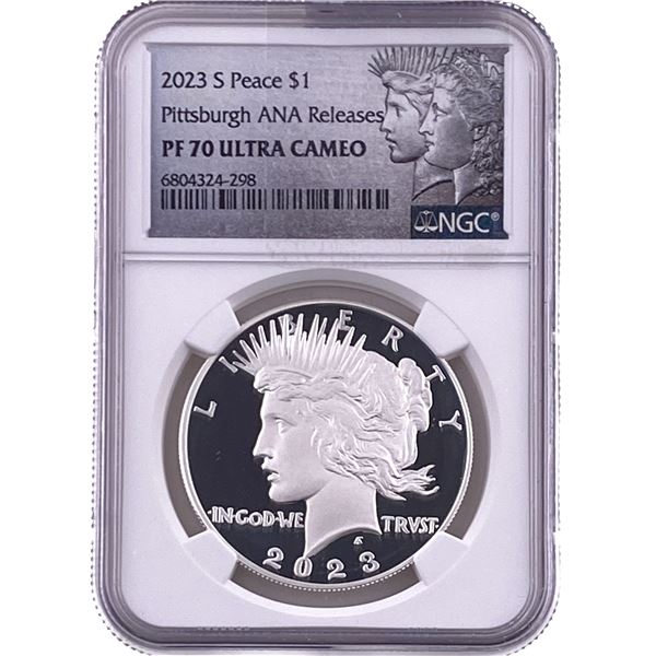 2023 Silver Peace Dollar NGC PF70 Ultra Cameo