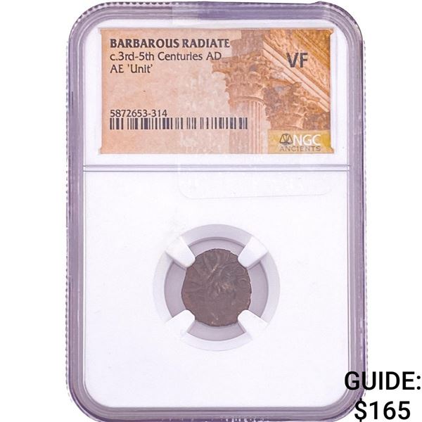 Barbarous Radiate c.3rd-5th Centuries AD AE 'Unit' NGC VF
