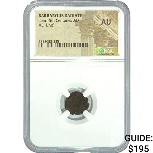 Barbarous Radiate c.3rd-5th Centuries AD AE 'Unit' NGC AU