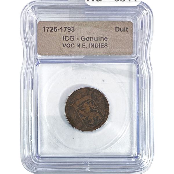 VOC N.E. INDIES Duit ICG Genuine