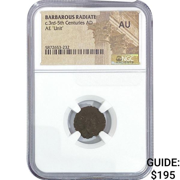 Barbarous Radiate c.3rd-5th Centuries AD AE 'Unit' NGC AU