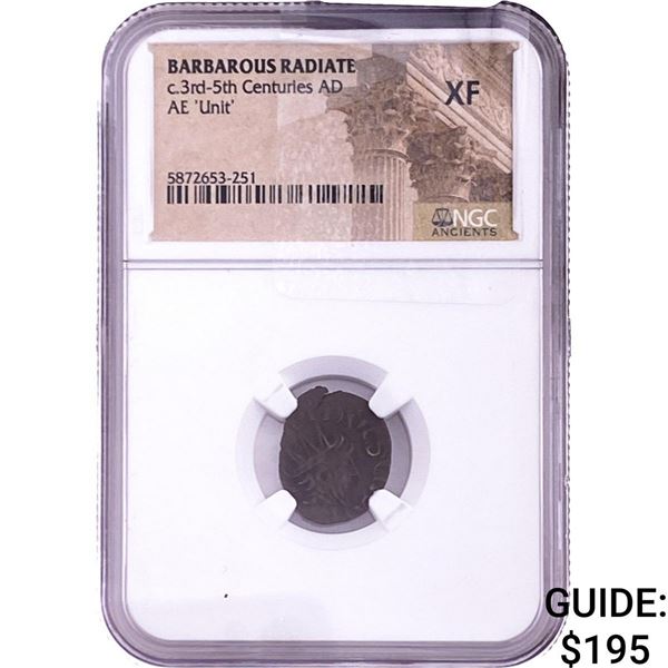 Barbarous Radiate c.3rd-5th Centuries AD AE 'Unit' NGC XF