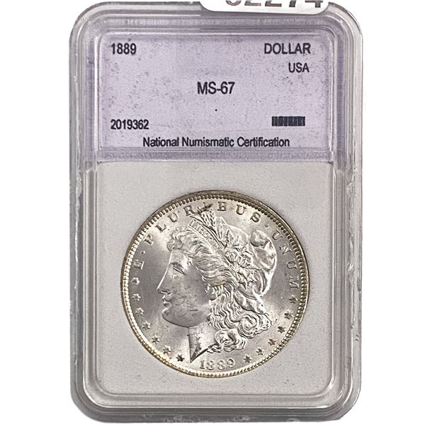 1889 Morgan Silver Dollar NNC MS67