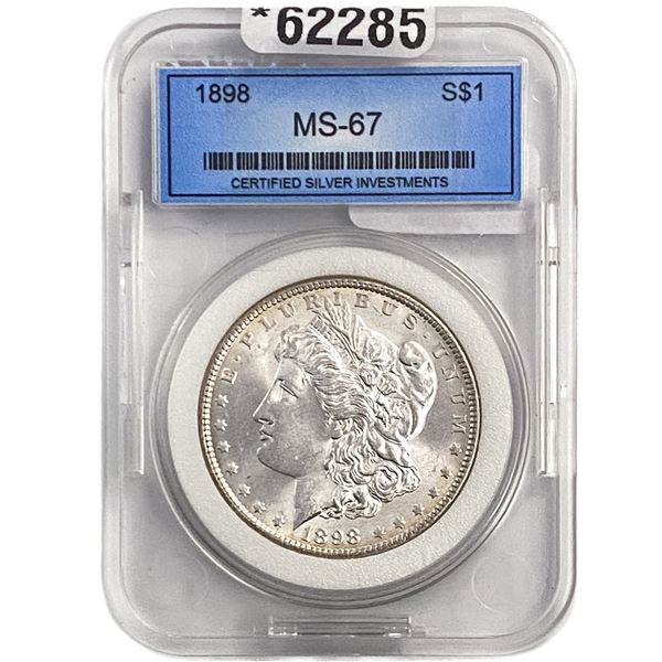1898 Morgan Silver Dollar CSI MS67