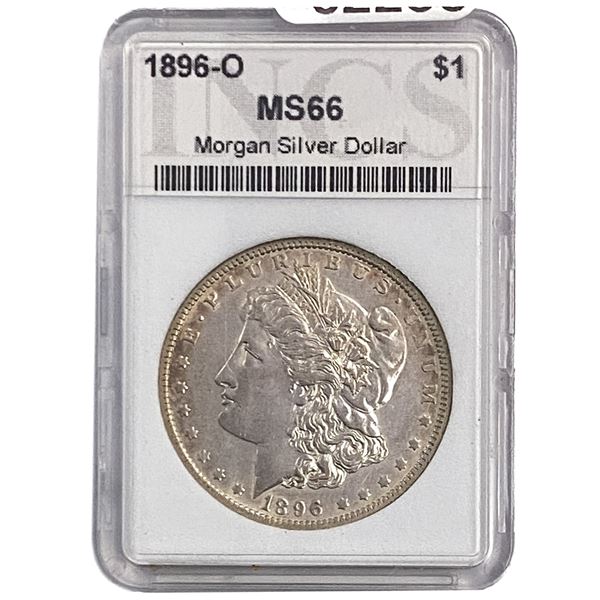 1896-O Morgan Silver Dollar INCS MS66