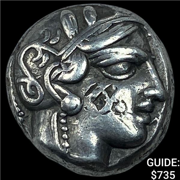 Attica, Athens 393-294 AD Silver Tetradrachm NEARLY UNCIRCULATED