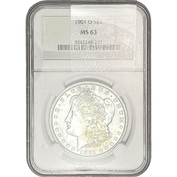 1901-O Morgan Silver Dollar NGC MS63