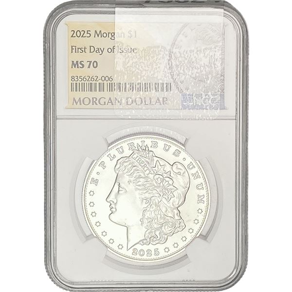 2025 Morgan Silver Dollar NGC MS70 First Day of Issue
