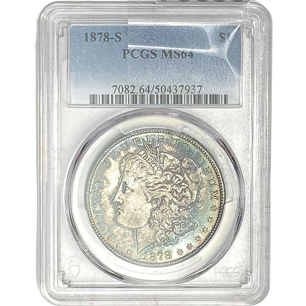 1878-S Morgan Silver Dollar PCGS MS64