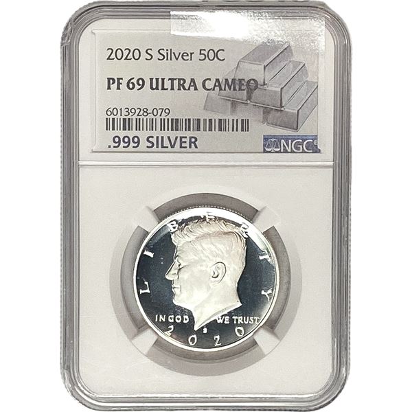 2020-S Kennedy Half Dollar NGC PF69 Ultra Cameo