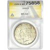 1926 Silver Peace Dollar ANACS MS63