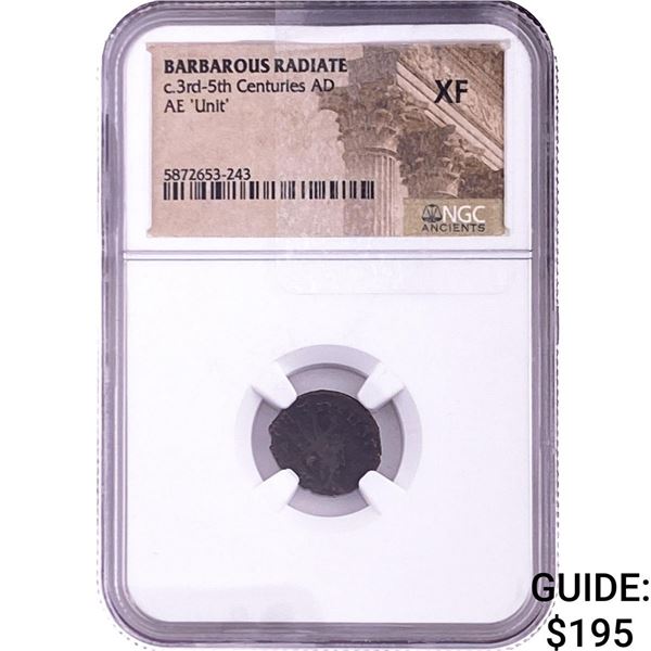 Barbarous Radiate c.3rd-5th Centuries AD AE 'Unit' NGC XF