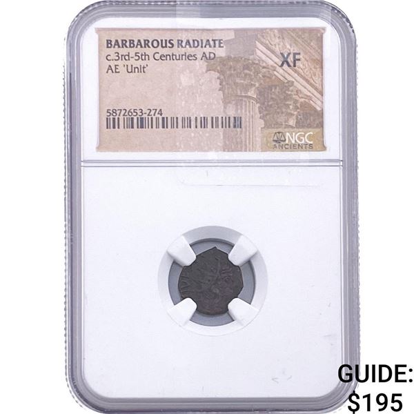 Barbarous Radiate c.3rd-5th Centuries AD AE 'Unit' NGC XF