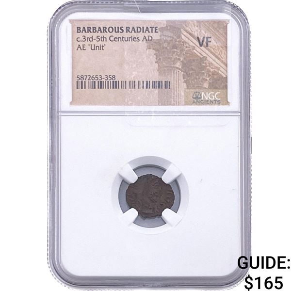 Barbarous Radiate c.3rd-5th Centuries AD AE 'Unit' NGC VF
