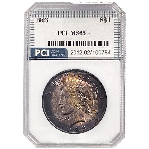 1923 Silver Peace Dollar PCI MS65+