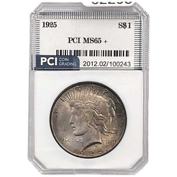 1925 Silver Peace Dollar PCI MS65+
