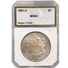 Image 1 : 1881-O Morgan Silver Dollar PCI MS65