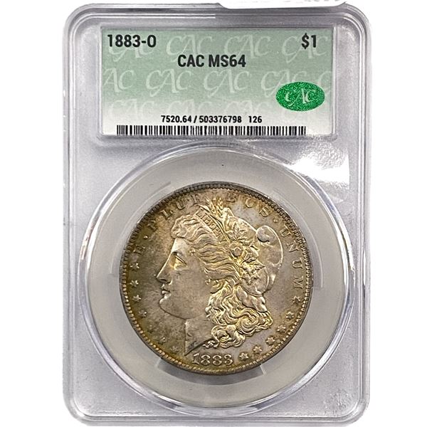 1883-O Morgan Silver Dollar CAC MS64