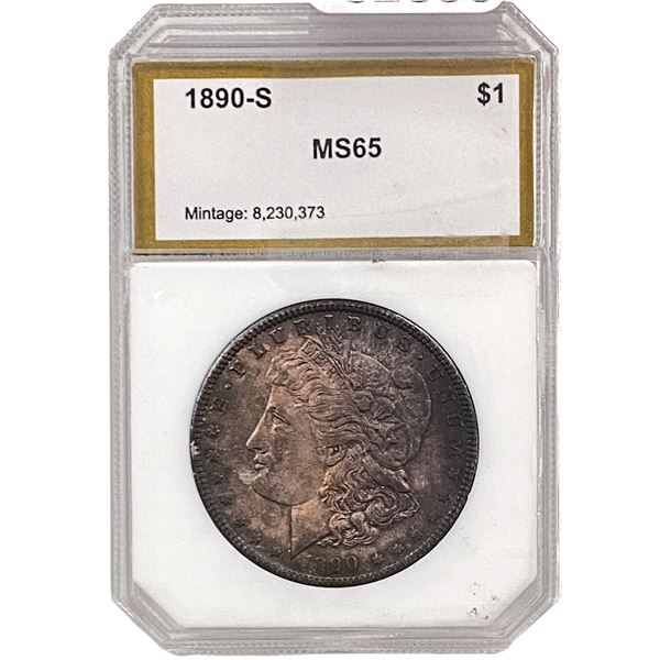 1890-S Morgan Silver Dollar PCI MS65