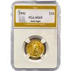 Image 1 : 1992 $10 Gold Eagle 1/4 OZ PGA MS69