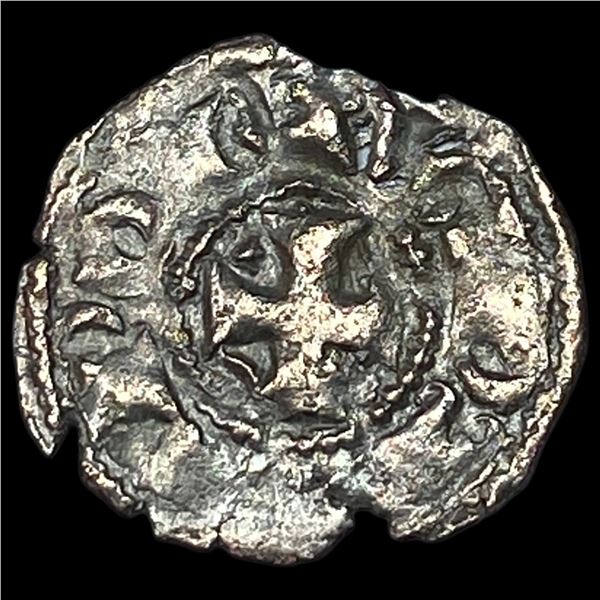 Portugal Crusades Dinis I SIlver DInero NEARLY UNCIRCULATED