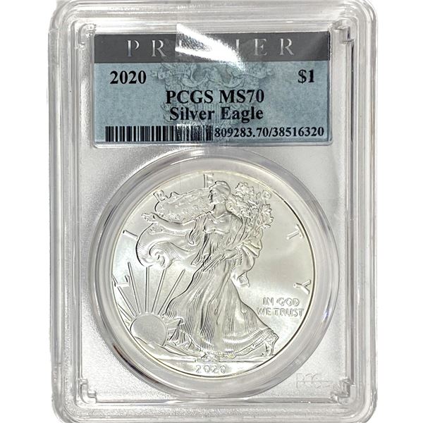 2020 Silver Eagle PCGS MS70