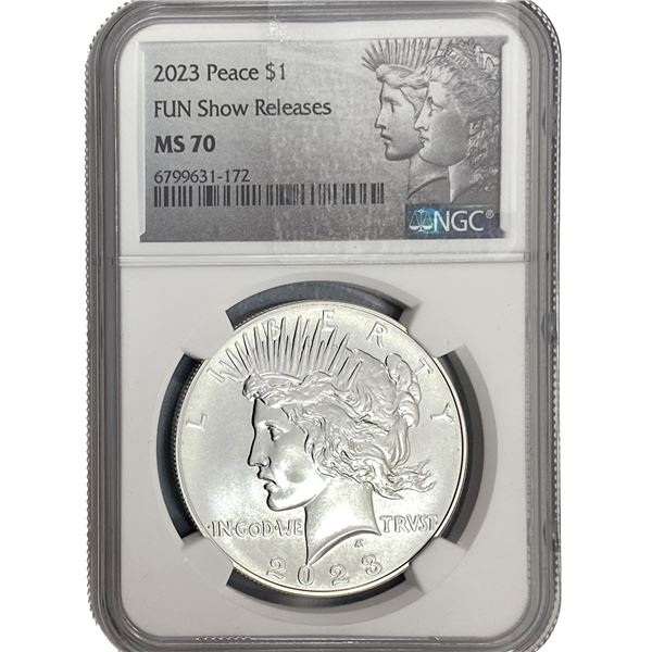 2023 Silver Peace Dollar NGC MS70