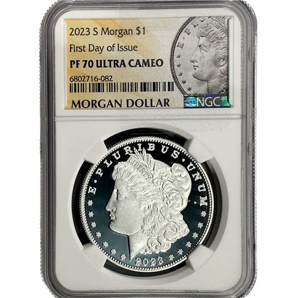 2023-S Morgan Silver Dollar NGC PF70 Ultra Cameo