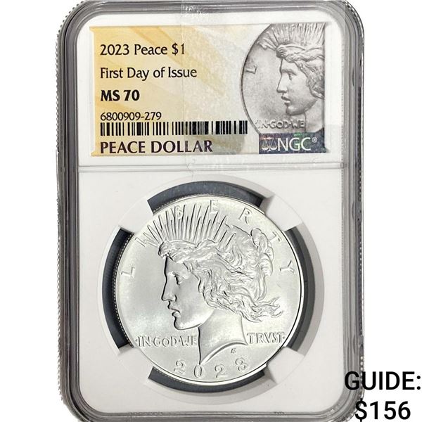 2023 Silver Peace Dollar NGC MS70