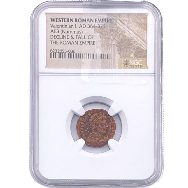 Western Roman Valentinian I, AD 364-375 AE3 NGC