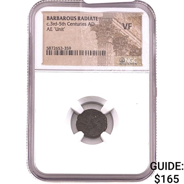 Barbarous Radiate 3rd-5th Cent AD Bronze Unit  VF
