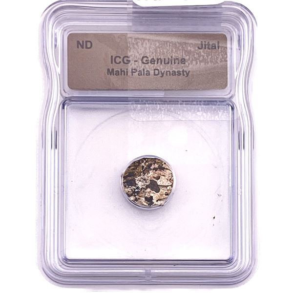 Mahi Pala Dynasty Copper Jital ICG Genuine