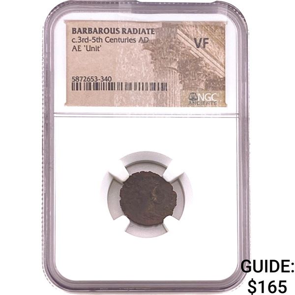 Barbarous Radiate 3rd-5th Cent AD Bronze Unit  VF