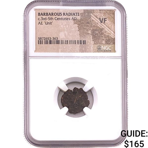 Barbarous Radiate 3rd-5th Cent AD Bronze Unit  VF