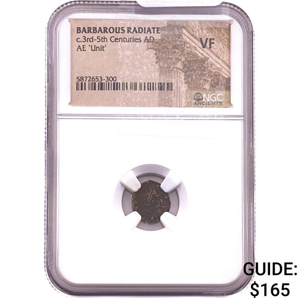 Barbarous Radiate 3rd-5th Cent AD Bronze Unit  VF