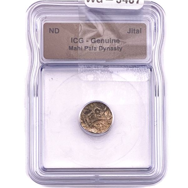 Mahi Pala Dynasty Copper Jital ICG Genuine