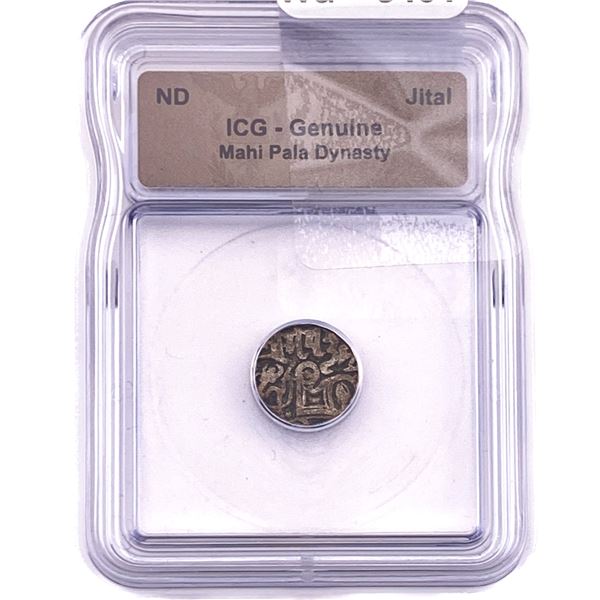 Mahi Pala Dynasty Copper Jital ICG Genuine
