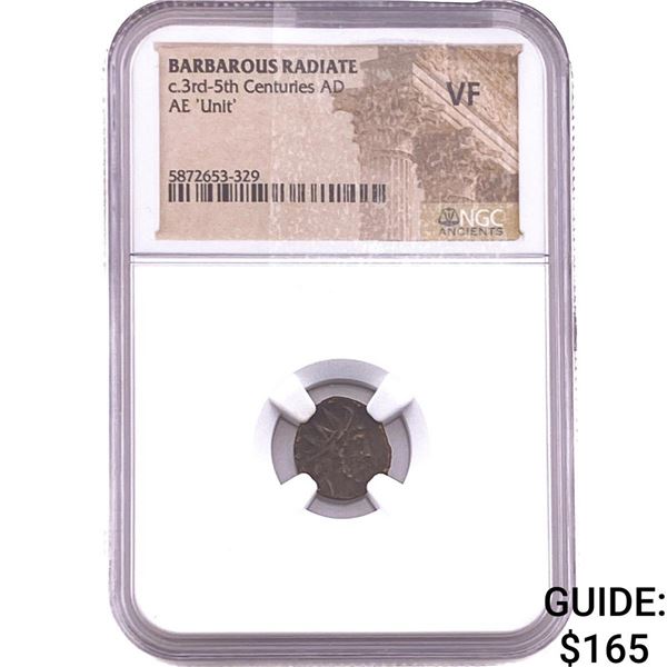 Barbarous Radiate 3rd-5th Cent AD Bronze Unit  VF