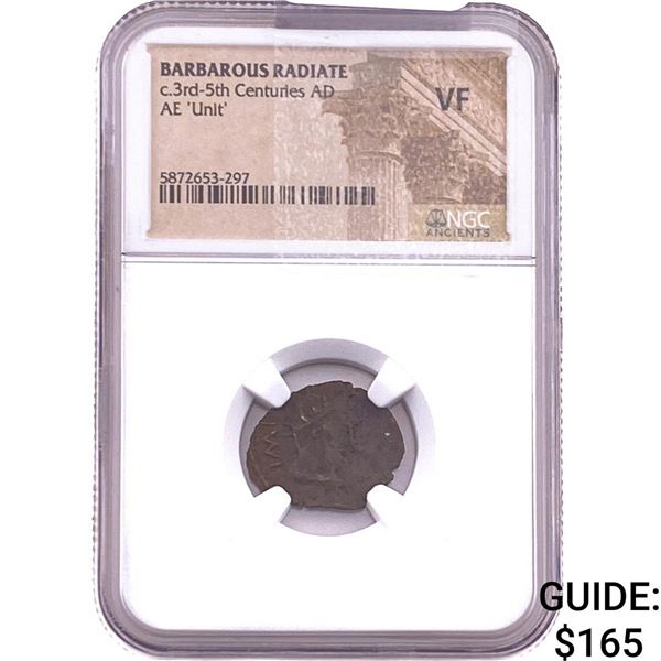 Barbarous Radiate 3rd-5th Cent AD Bronze Unit  VF